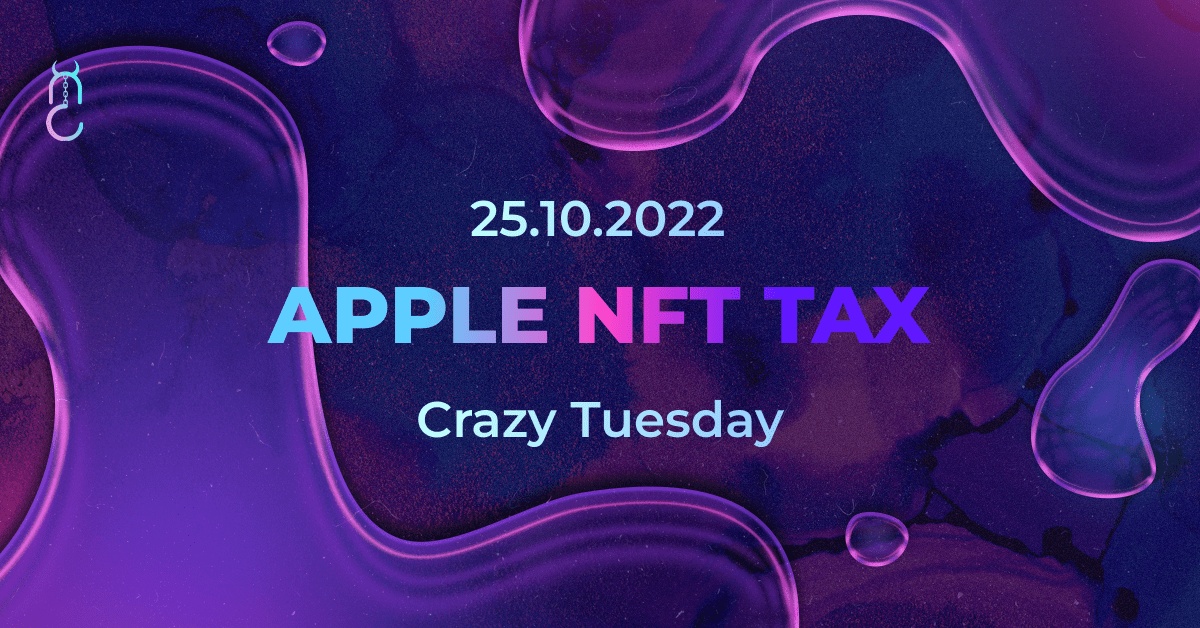 APPLE APPLIES A 30% NFT TAX