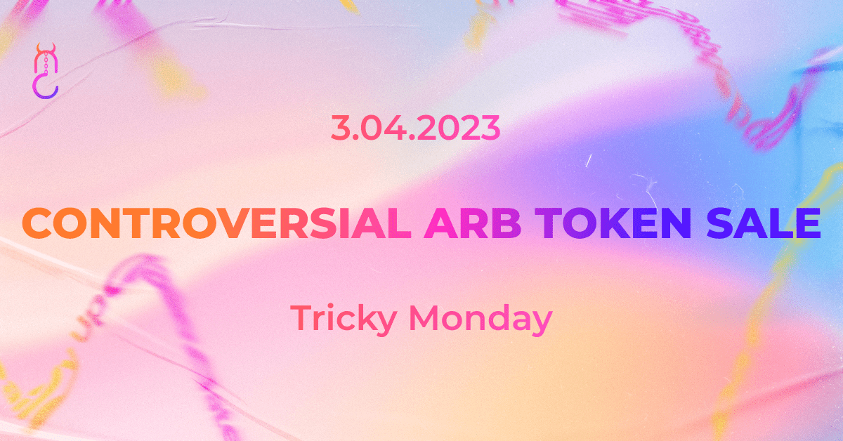 CONTROVERSIAL ARB TOKEN SALE