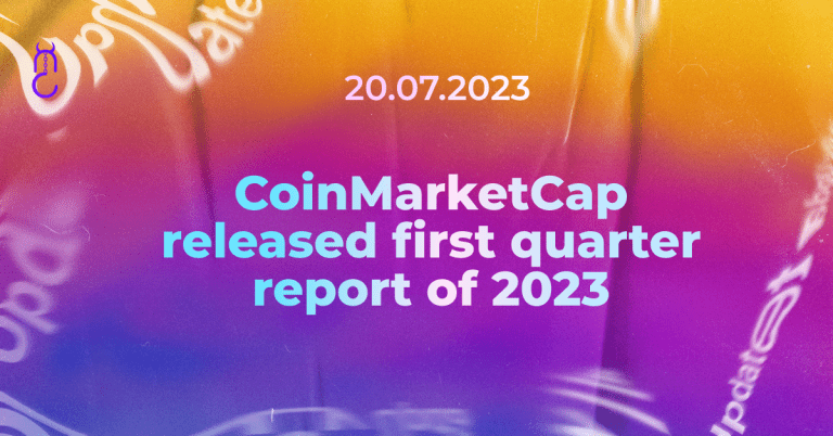 CoinMarketCap released first quarter report of 2023