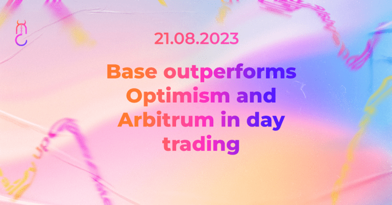 Base outperforms Optimism and Arbitrum in day trading