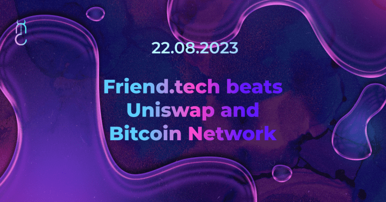 Friend.tech beats Uniswap and Bitcoin Network