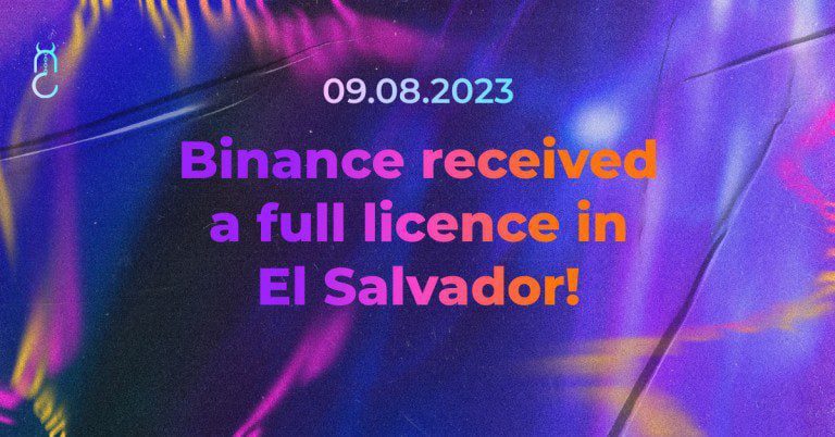 Binance received a full licence in El Salvador!