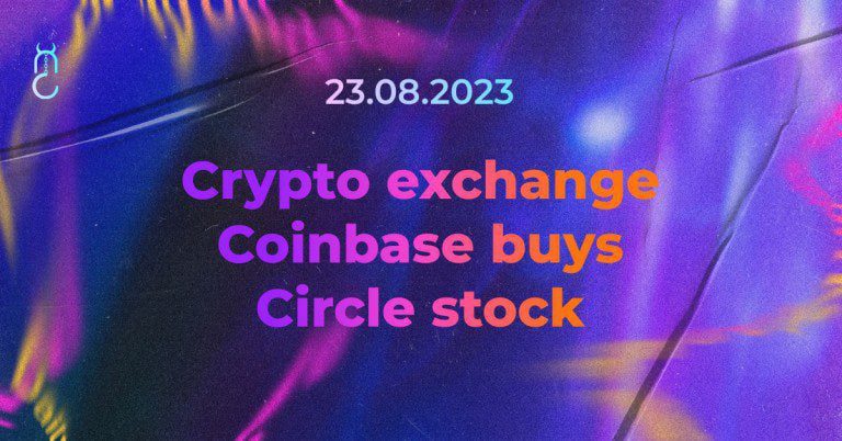 Crypto exchange Coinbase buys Circle stock!