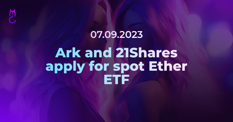 Ark and 21Shares apply for spot Ethereum ETF