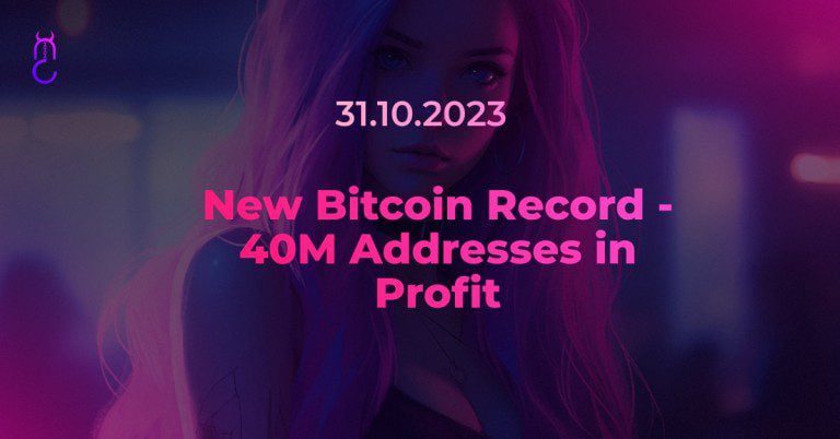 New Bitcoin Record – 40M Addresses in Profit