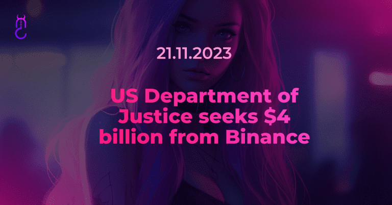 US Department of Justice seeks $4 billion from Binance