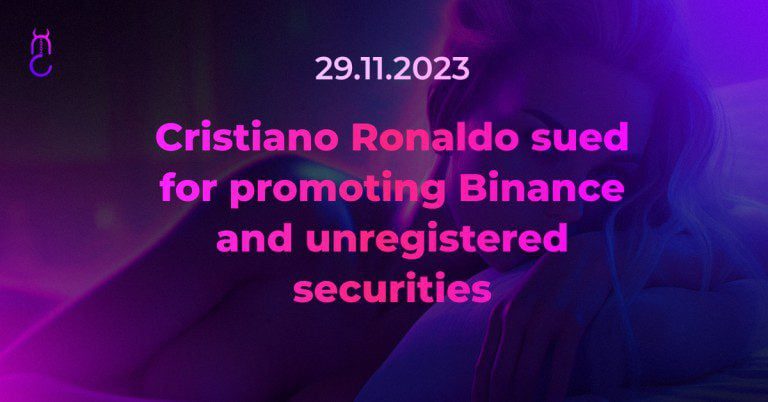 Cristiano Ronaldo sued for promoting Binance and unregistered securities