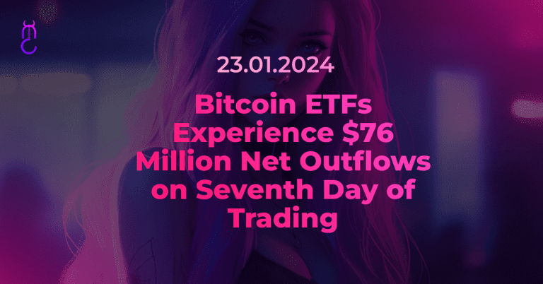 Bitcoin ETFs Experience $76 Million Net Outflows on Seventh Day of Trading